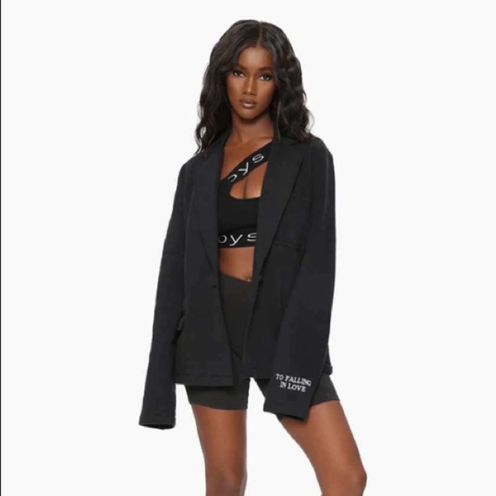 NEW Boys Lie Blazer Black